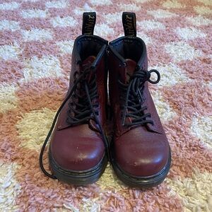 Dr. Martens Kids' dark Red Boots 9